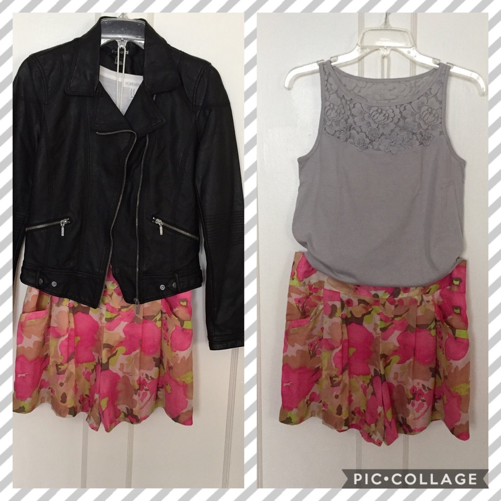 Ann Taylor LOFT pink floral shorts Size 6 - Picture 3 of 7